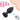 Black silicone butt plug with remote control and vibration mode indicators on a white background