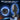 Black handheld device with 360 rotation and vibration feature on a space-themed background