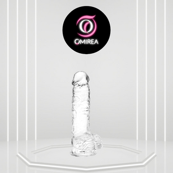 Clear silicone product on a white background with Omirea logo.