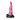 Artistic dildo featuring ridged pink silicone shaft with black monster-inspired base.