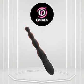 Black device with Omirea logo on a white background
