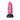 Artistic dildo featuring ridged pink silicone shaft with black monster-inspired base.